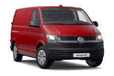 Car Hire Wallsend - Red VW Transporter Automatic - Van hire Wallsend